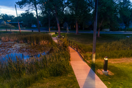 Twilight at Glenmere Park in Greeley, CO